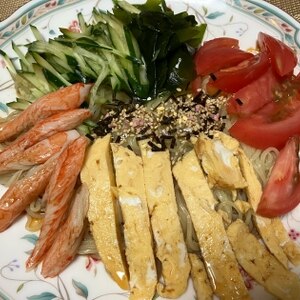 【簡単レシピ】鶏がらスープでそうめん冷やし中華♡